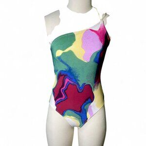 Asymmetric thong bodysuit